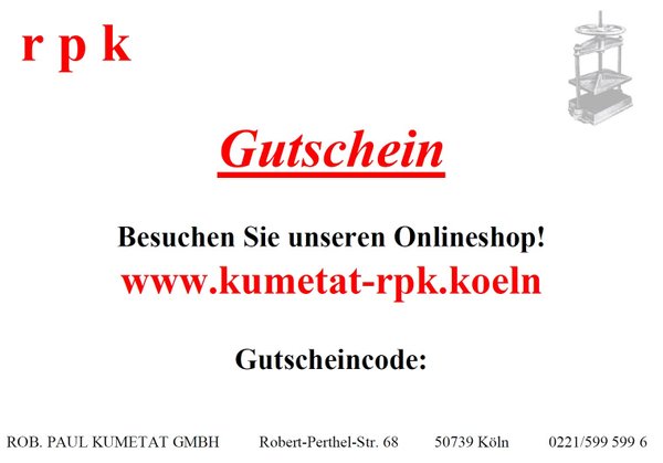 Gutschein RPK E-Shop 30 Euro